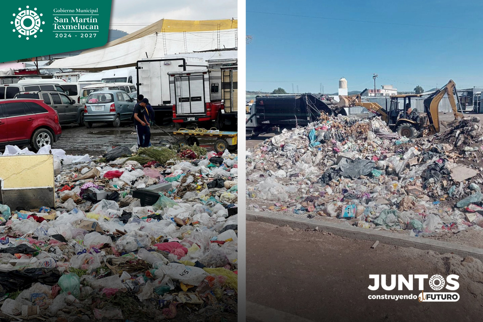 San Martín Texmelucan refuerza medidas contra tiraderos ilegales de basura en vía pública
