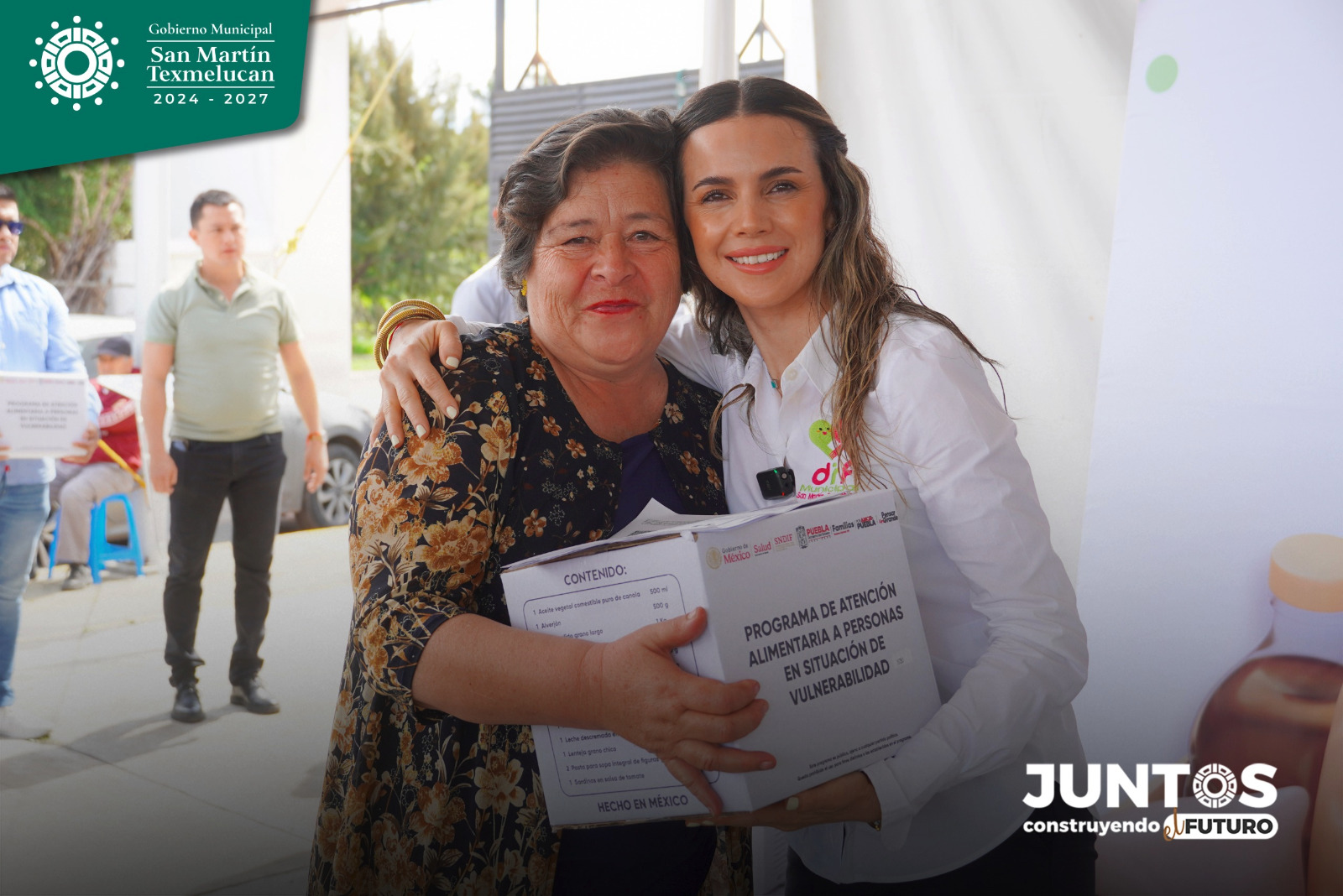 Texmelucan inicia 2025 con entrega de apoyos alimentarios a población vulnerable