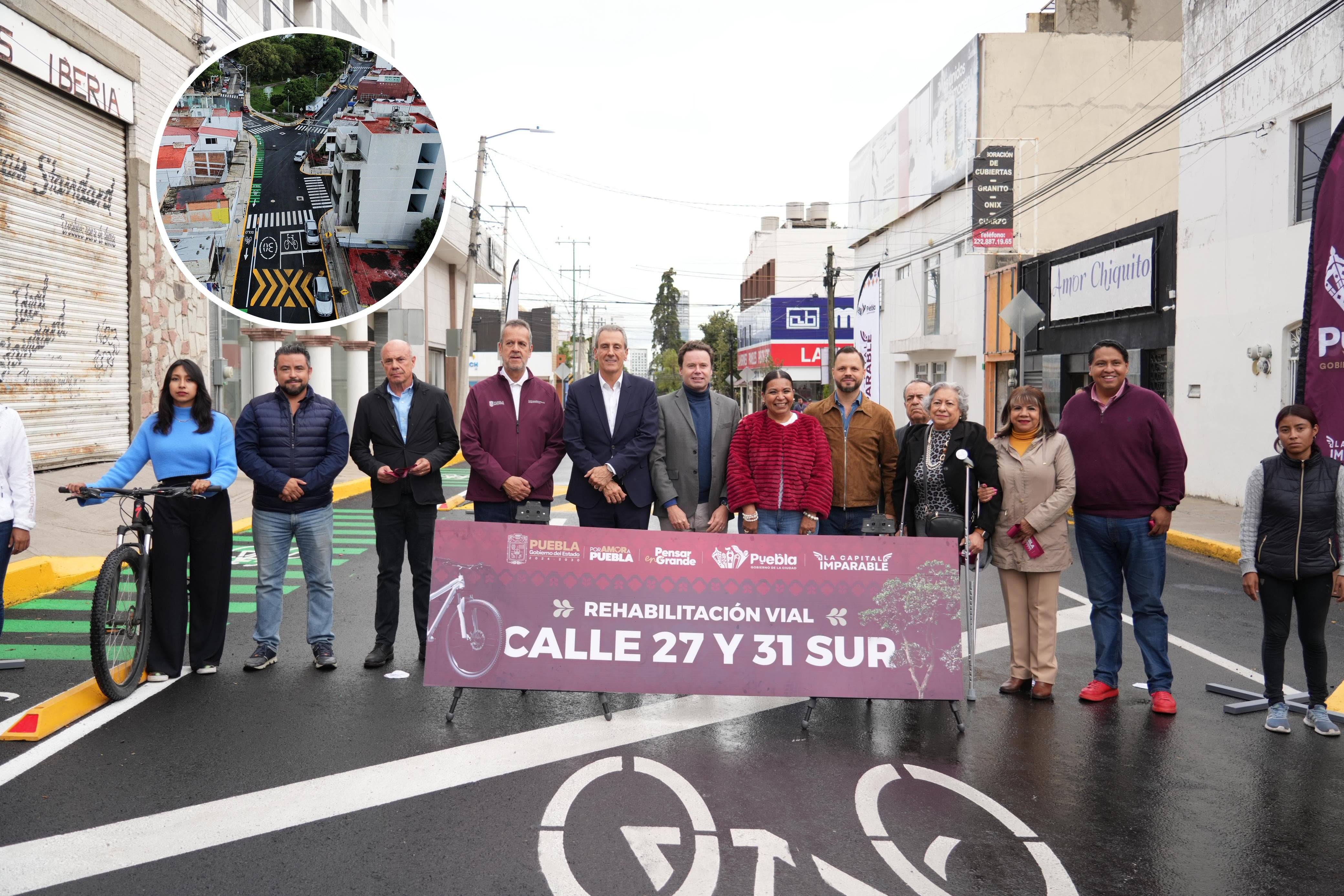 Mejoran movilidad y entorno urbano con renovación de vialidades en Puebla capital