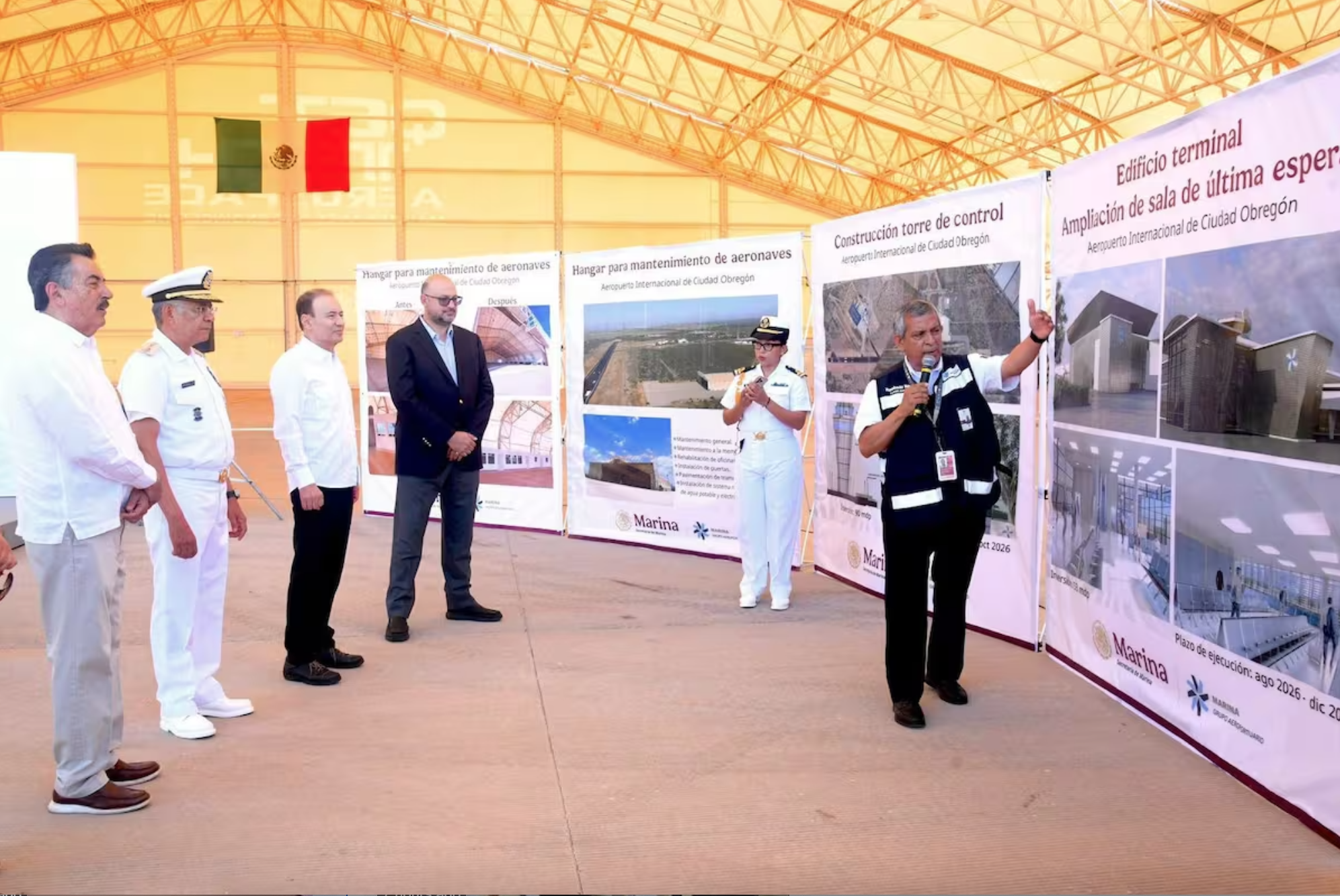 Gobierno de Sonora y Marina modernizan aeropuertos de Ciudad Obregón y Guaymas