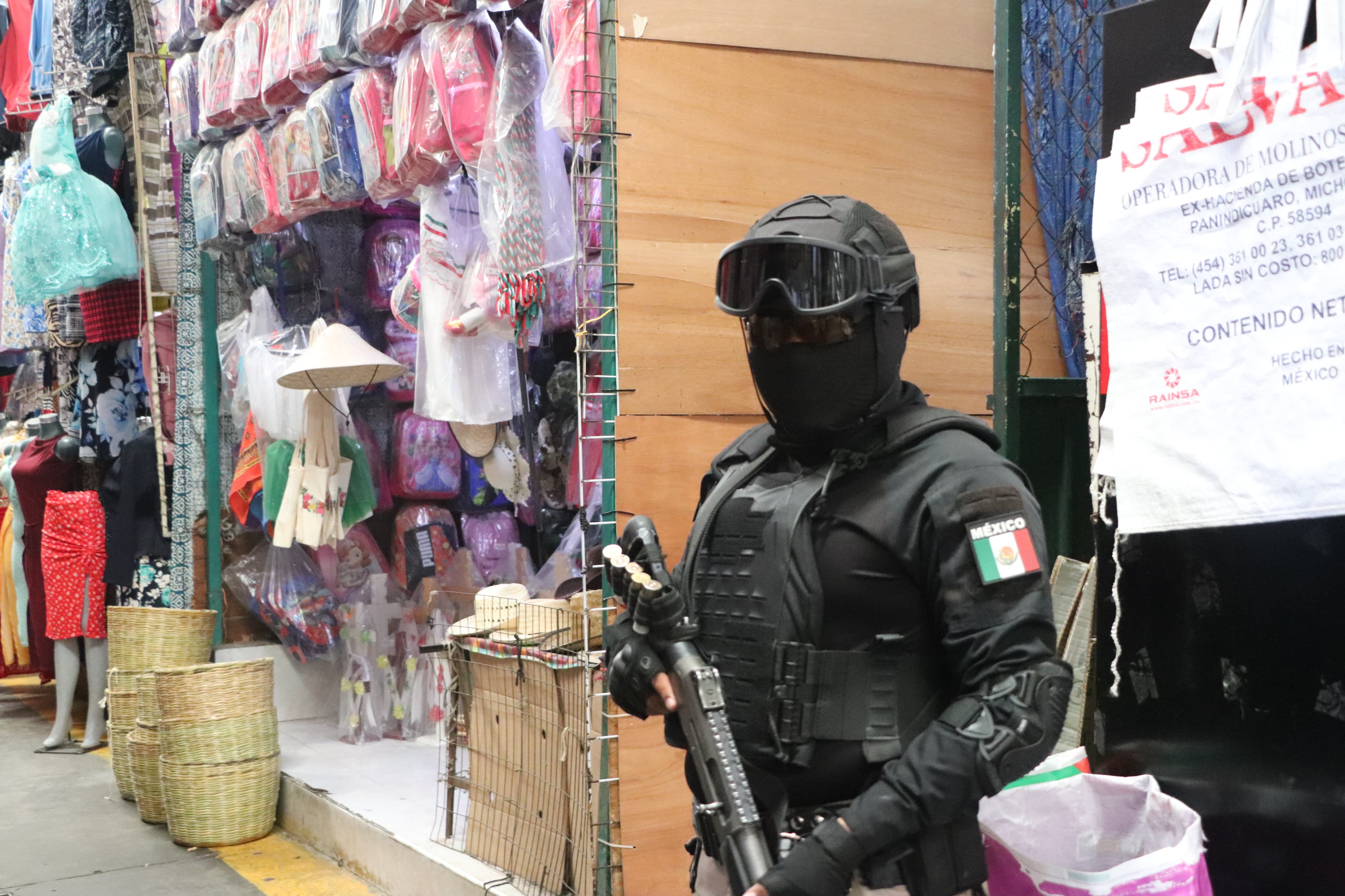 Refuerzan seguridad en mercados de San Pedro Cholula