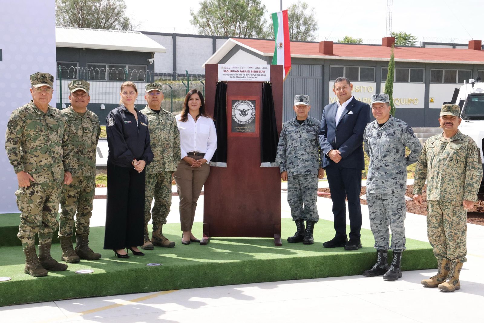 Puebla fortalece la seguridad con la inauguración de la 314ª Compañía de la Guardia Nacional en Tochtepec