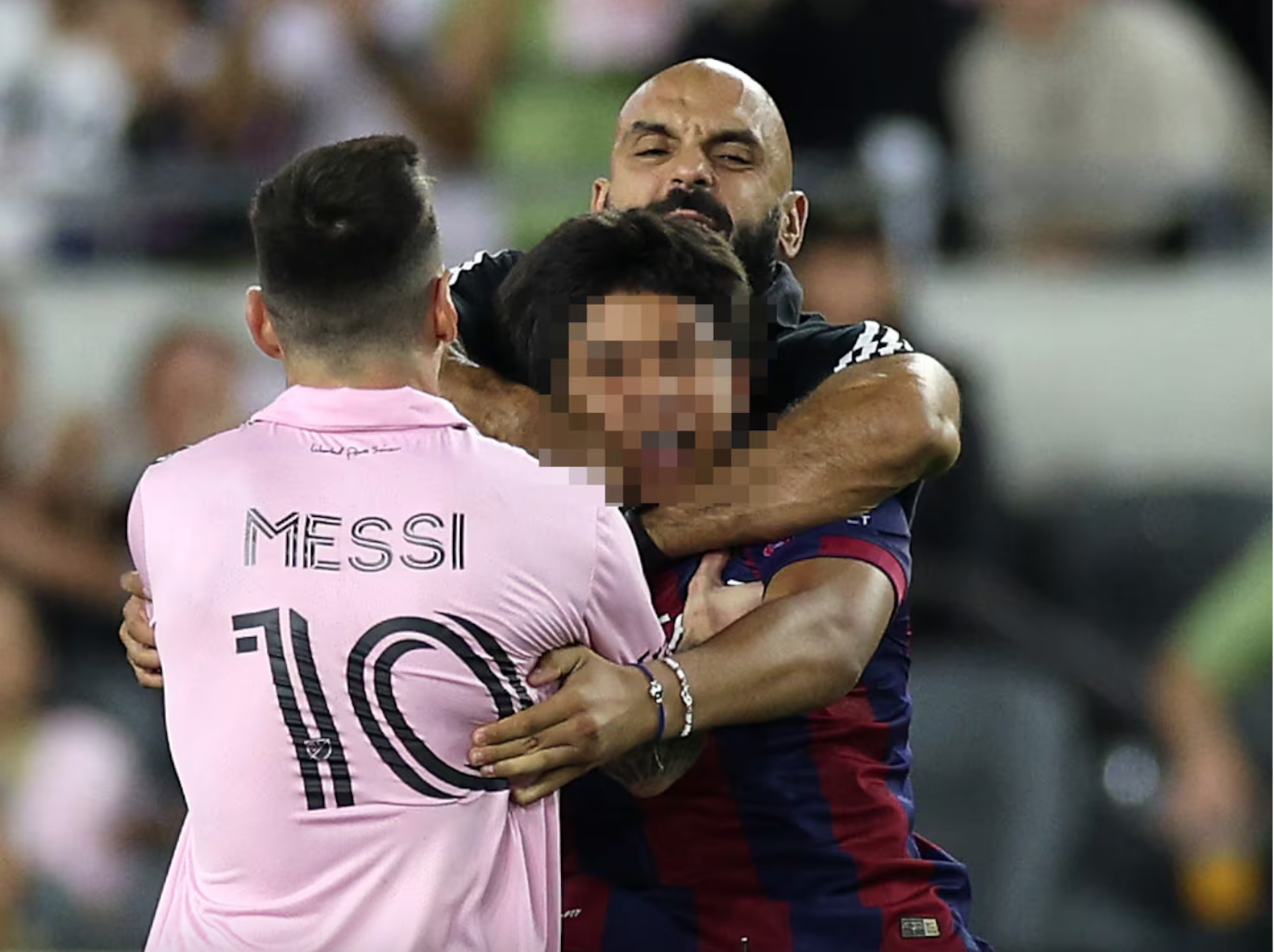 Suspenden al guardaespaldas de Messi tras incidente en la Leagues Cup