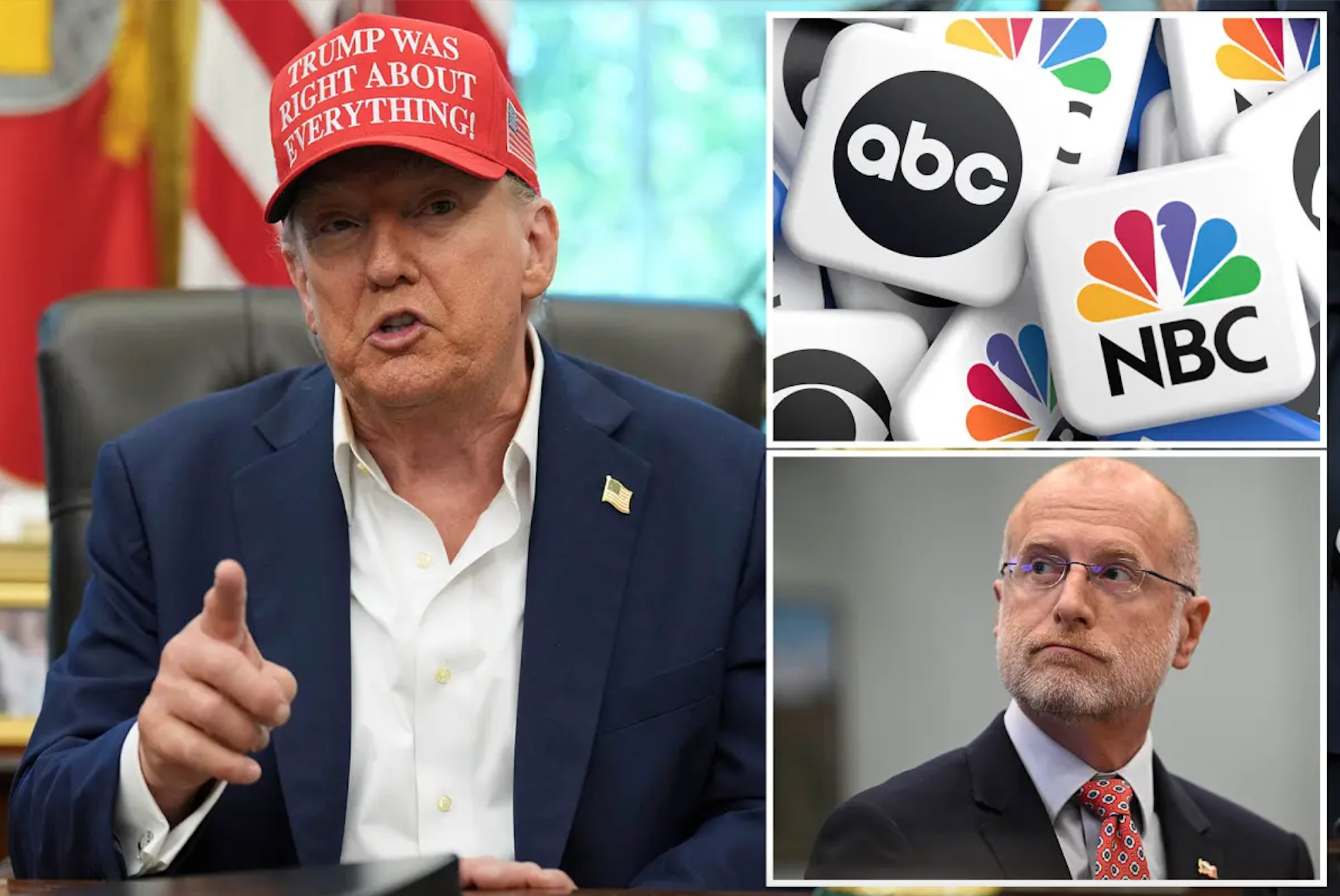 Trump insiste en que la FCC revoque licencias de ABC y NBC