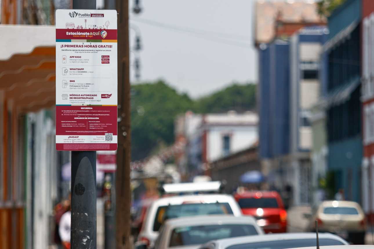 Puebla amplía red de parquímetros en zona hospitalaria
