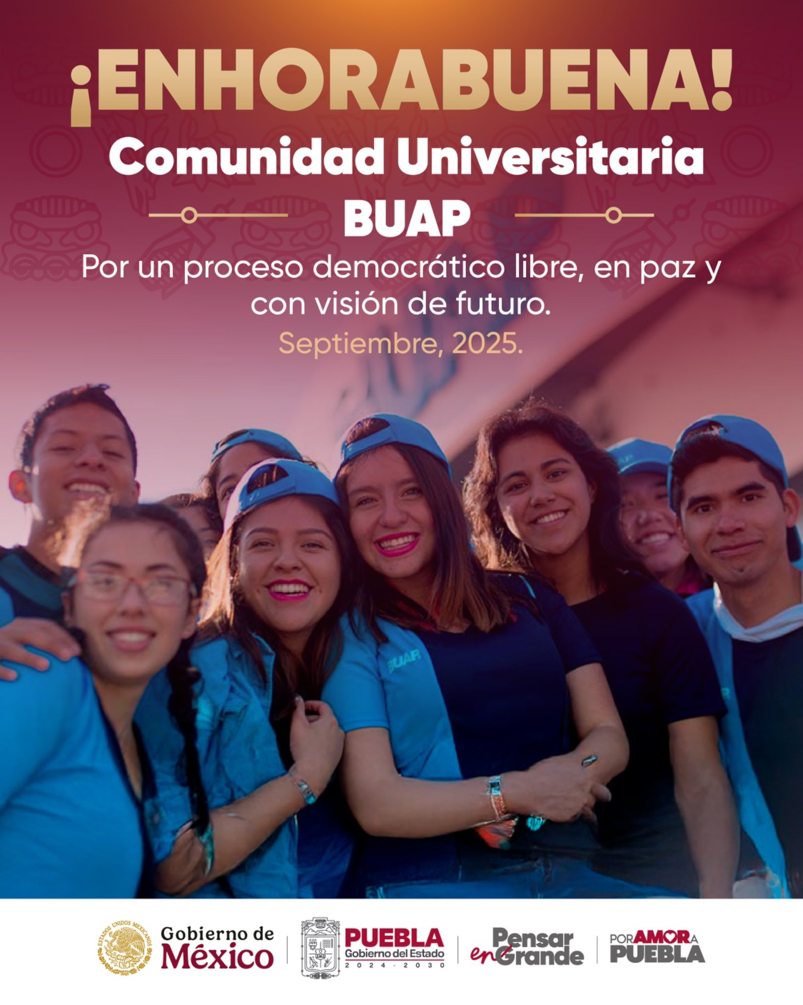 Armenta celebra participación democrática en la BUAP y garantiza respeto a su autonomía