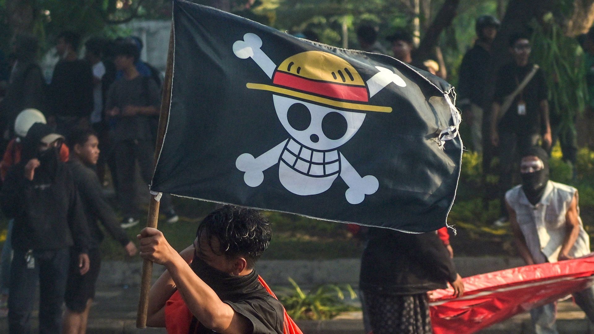 Bandera de One Piece se alza con la Generación Z; ahora en las manifestaciones en Lima, Perú