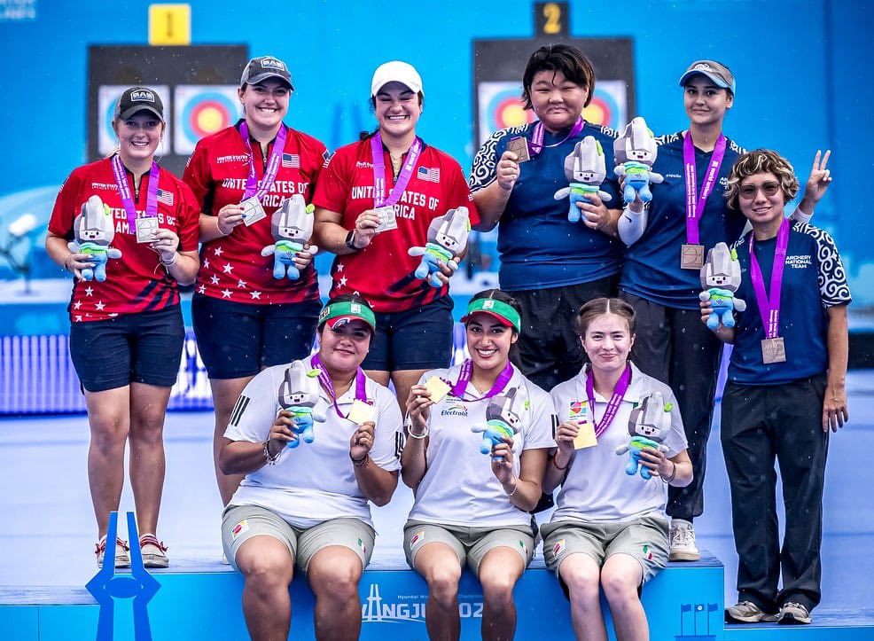 México logra oro histórico en el Mundial de Tiro con Arco Gwangju 2025