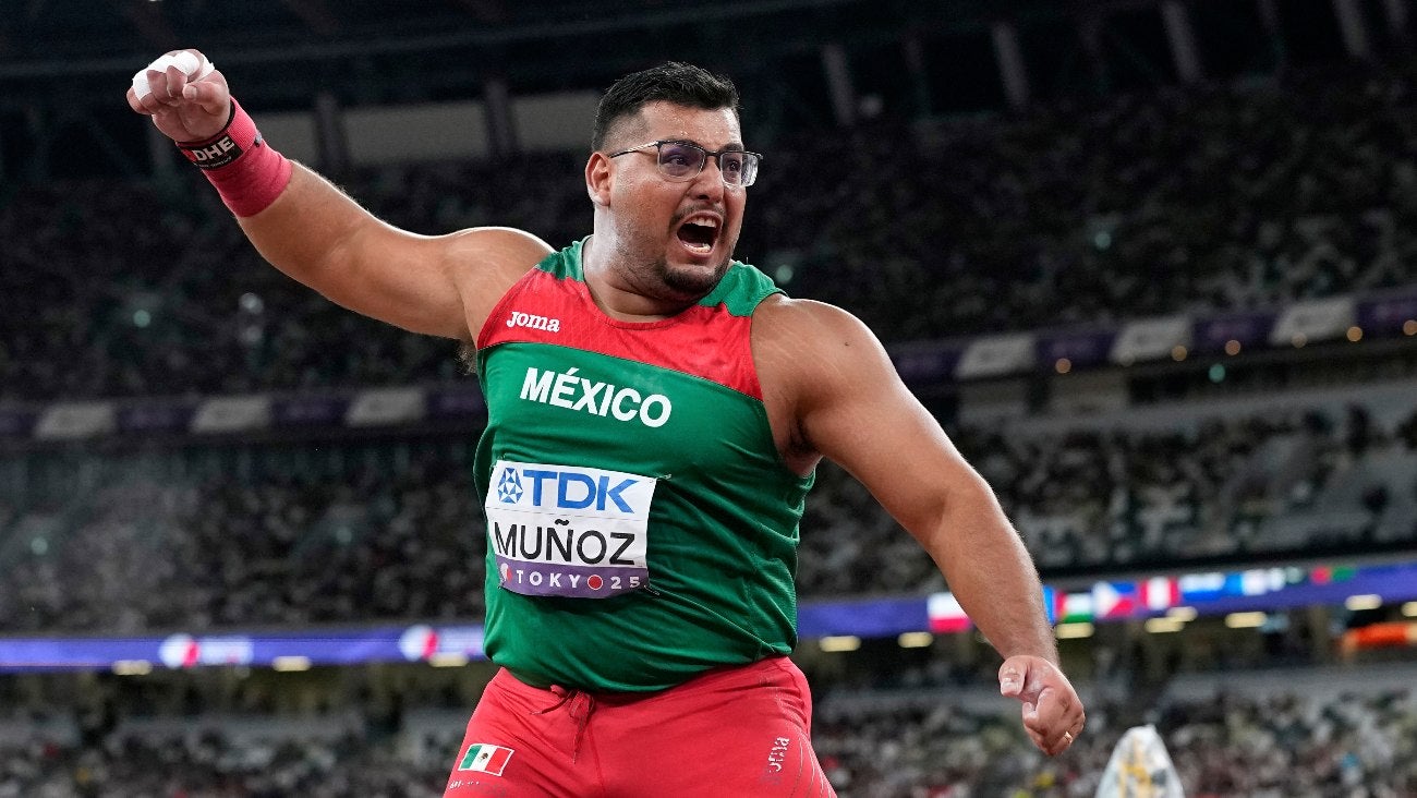 Uziel Muñoz gana plata histórica en el Mundial de Atletismo en impulso de bala