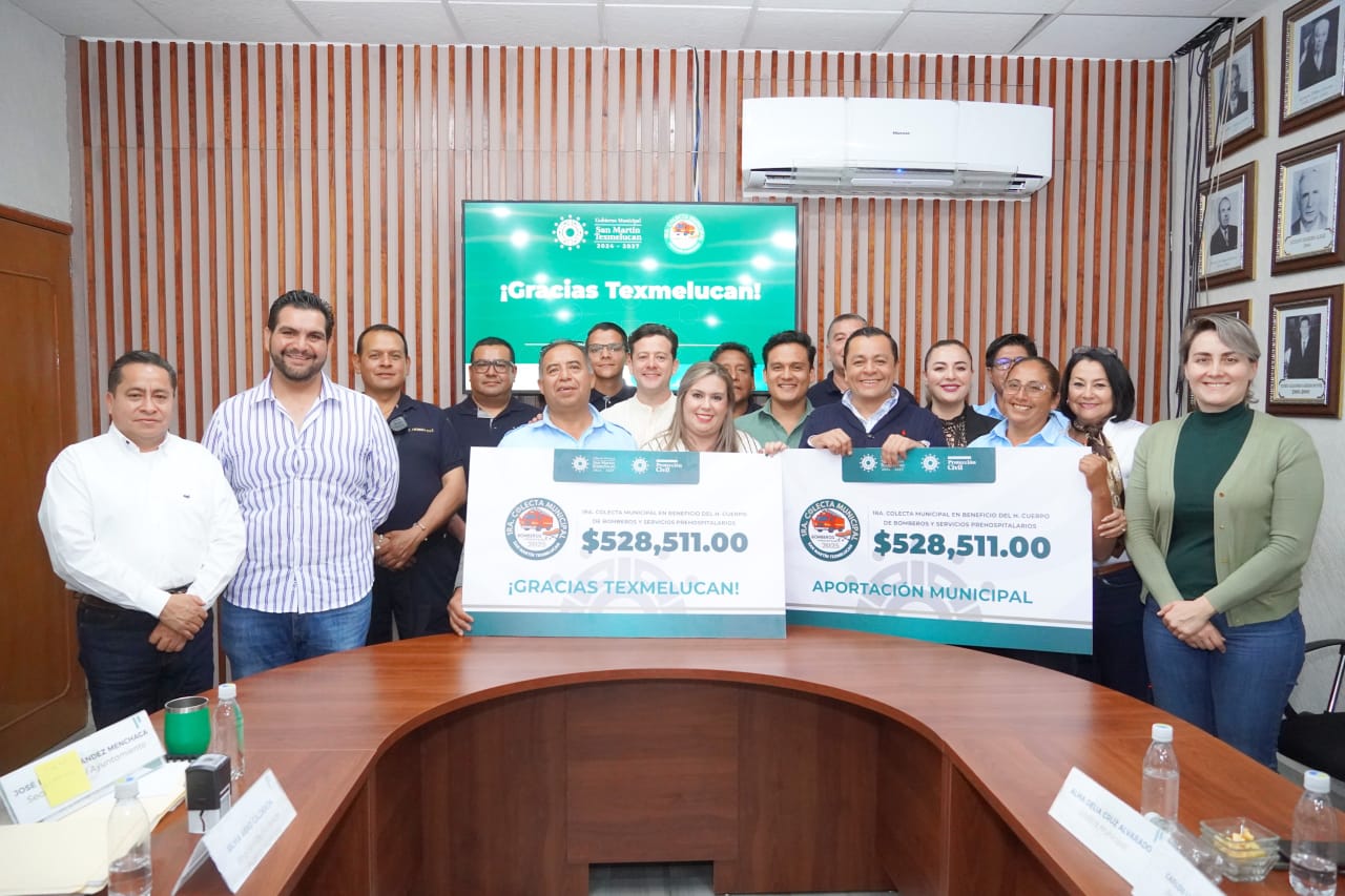 Texmelucan recauda más de un millón de pesos en colecta a favor de Bomberos y Servicios Prehospitalarios