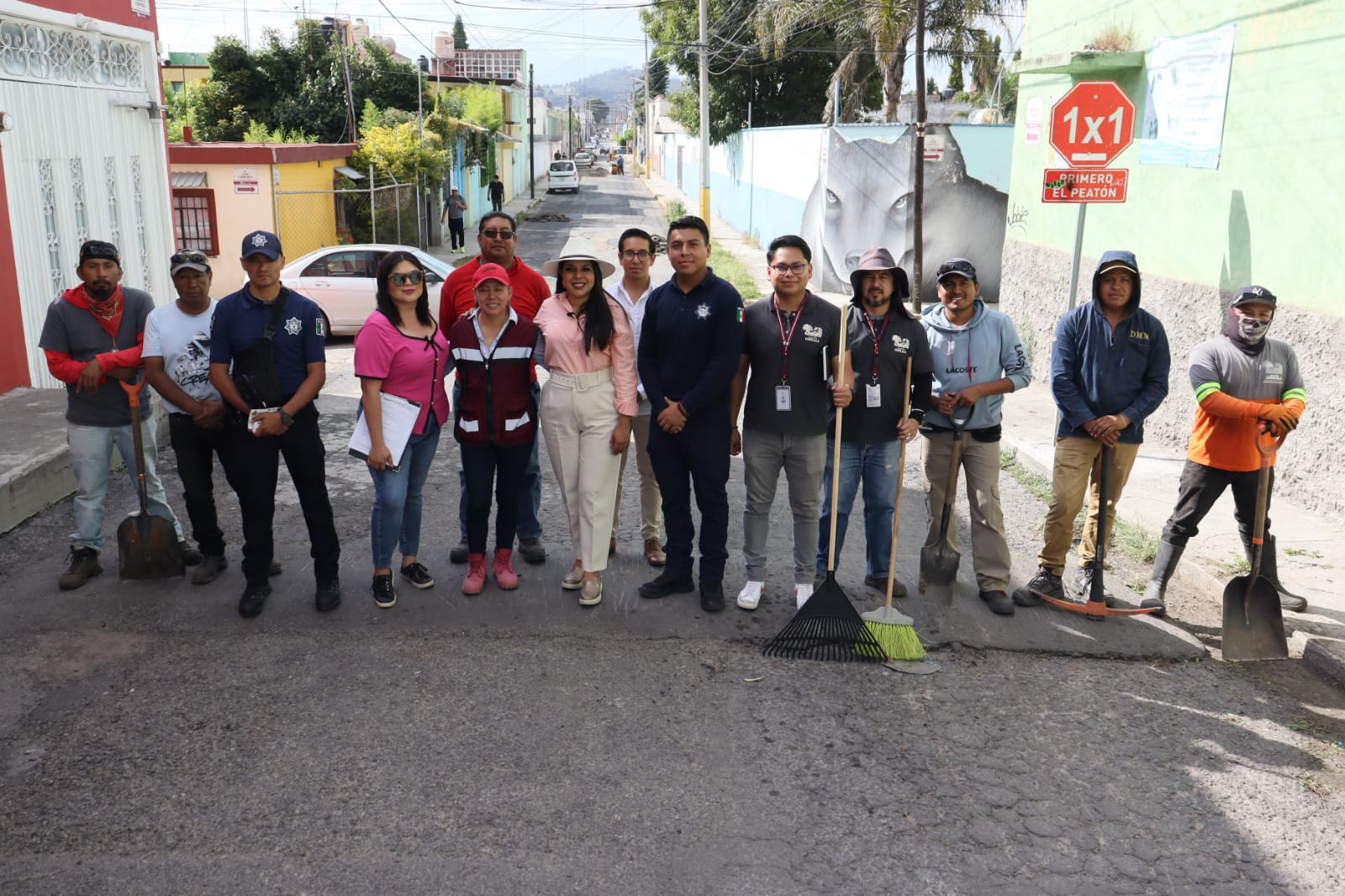 Tonantzin Fernández supervisa avances del programa “Transformación en Marcha” en San Pedro Cholula