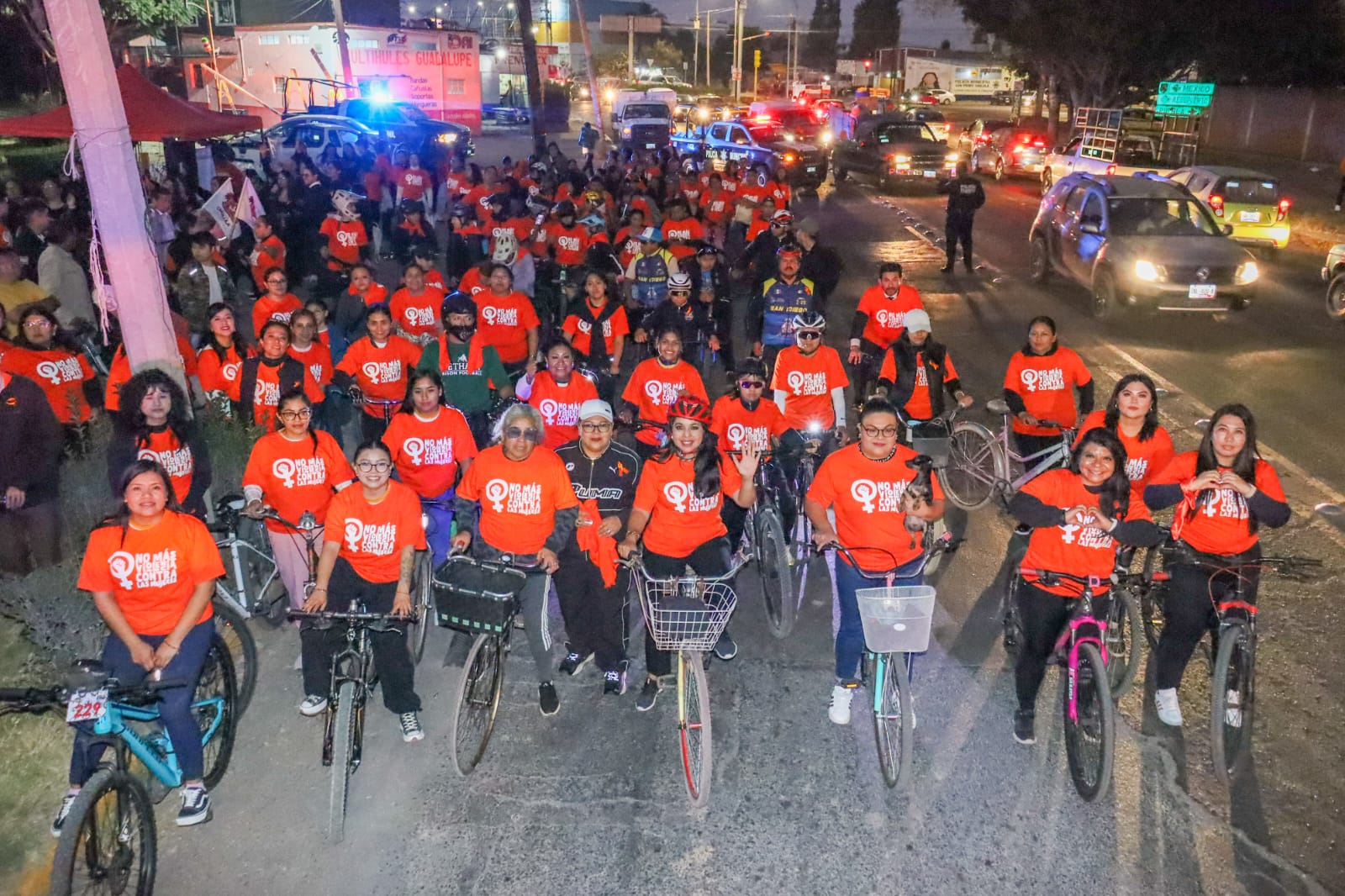 Cholula impulsa una rodada ciudadana para exigir alto a la violencia contra las mujeres