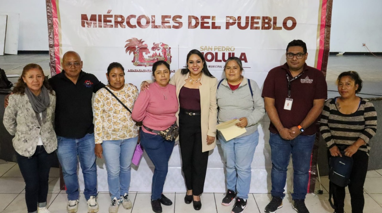 Tonantzin Fernández encabeza jornada de atención ciudadana en San Pedro Cholula
