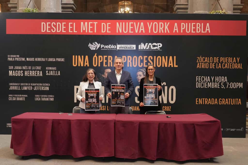 Ópera procesional “Primero Sueño” llegará a Puebla tras su estreno en el MET de Nueva York