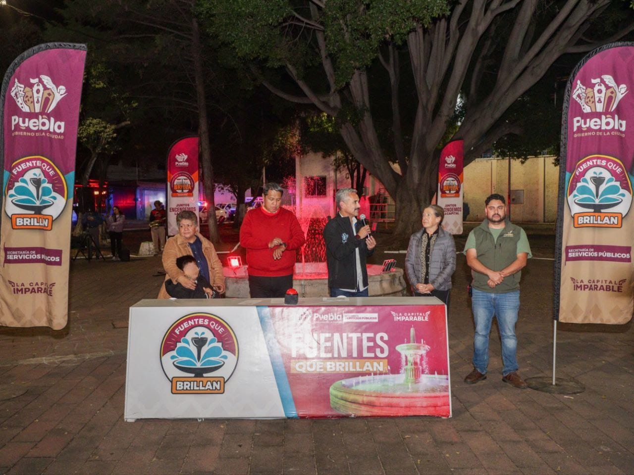 Renuevan la fuente del Parque Enrique Benítez y dan nueva vida al espacio público