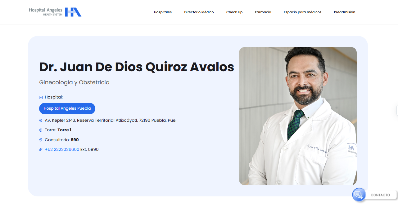 Hospital Ángeles de Puebla suspende a ginecólogo por mala praxis y riesgos a pacientes