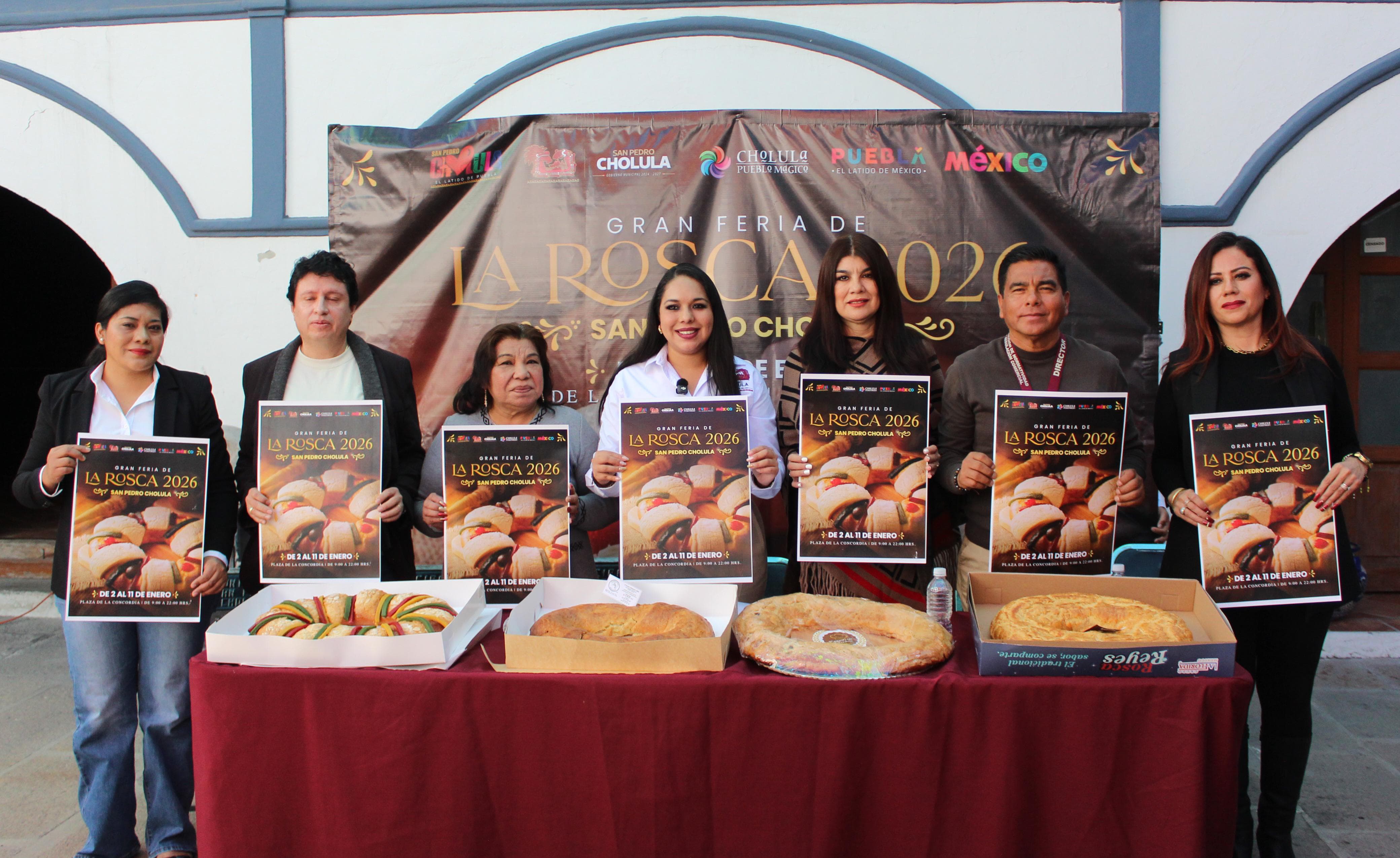 San Pedro Cholula alista la Gran Feria de la Rosca 2026
