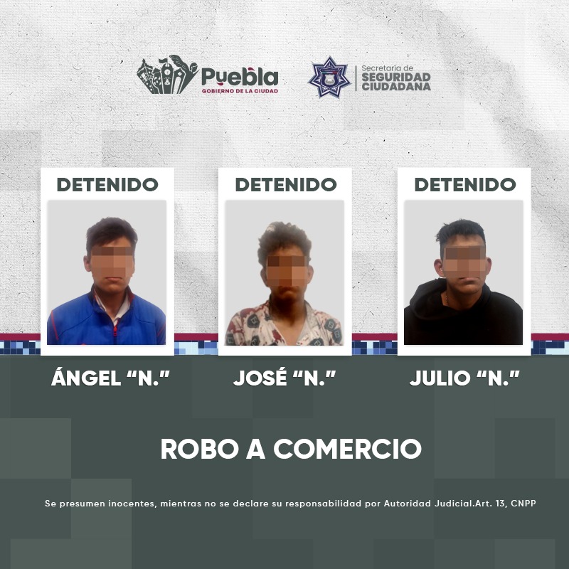 Detienen a tres personas ligadas a robo en la Humboldt