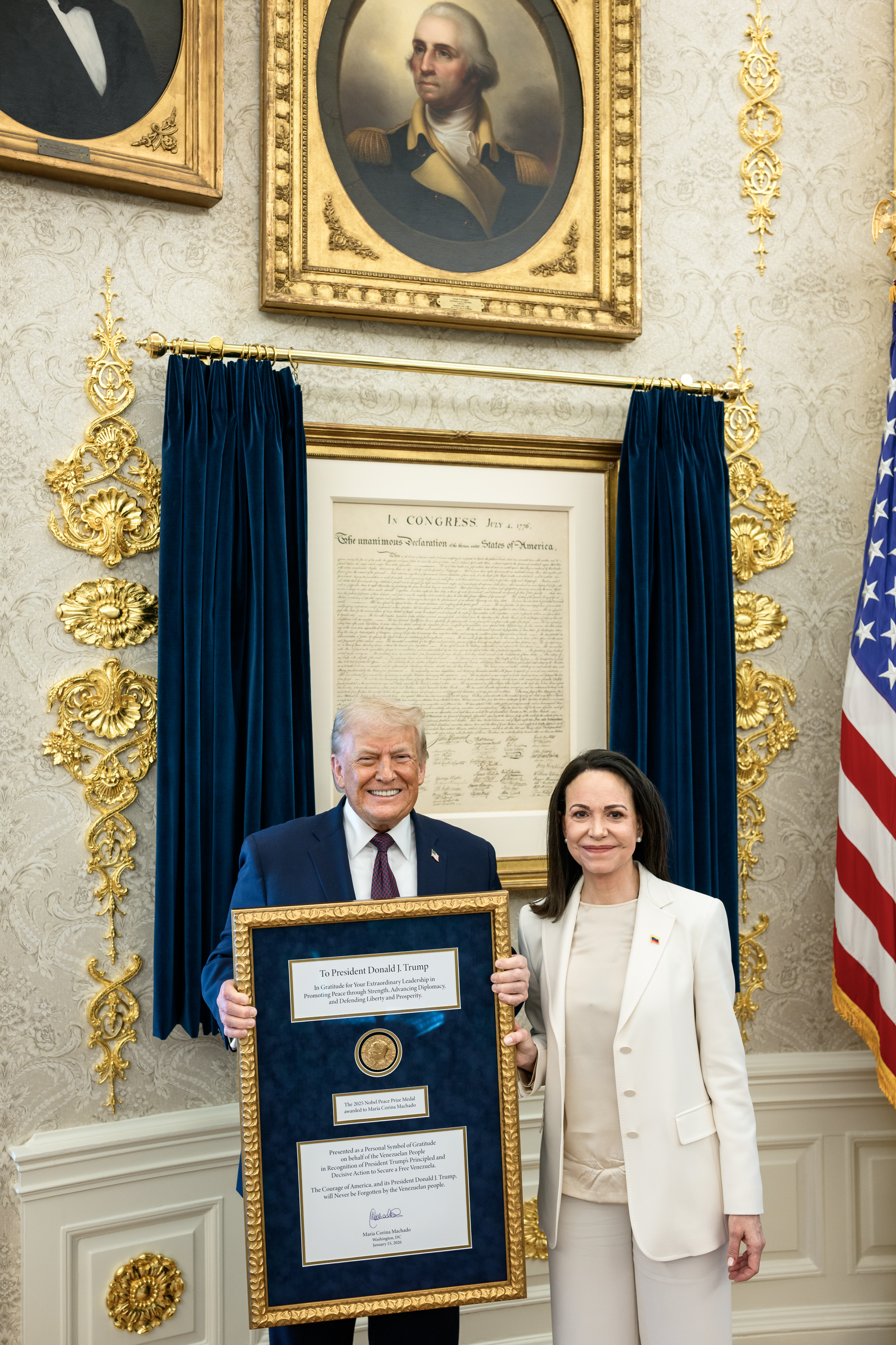 Fundación Nobel aclara: el Nobel de la Paz no se transfiere, aunque se entregue la medalla