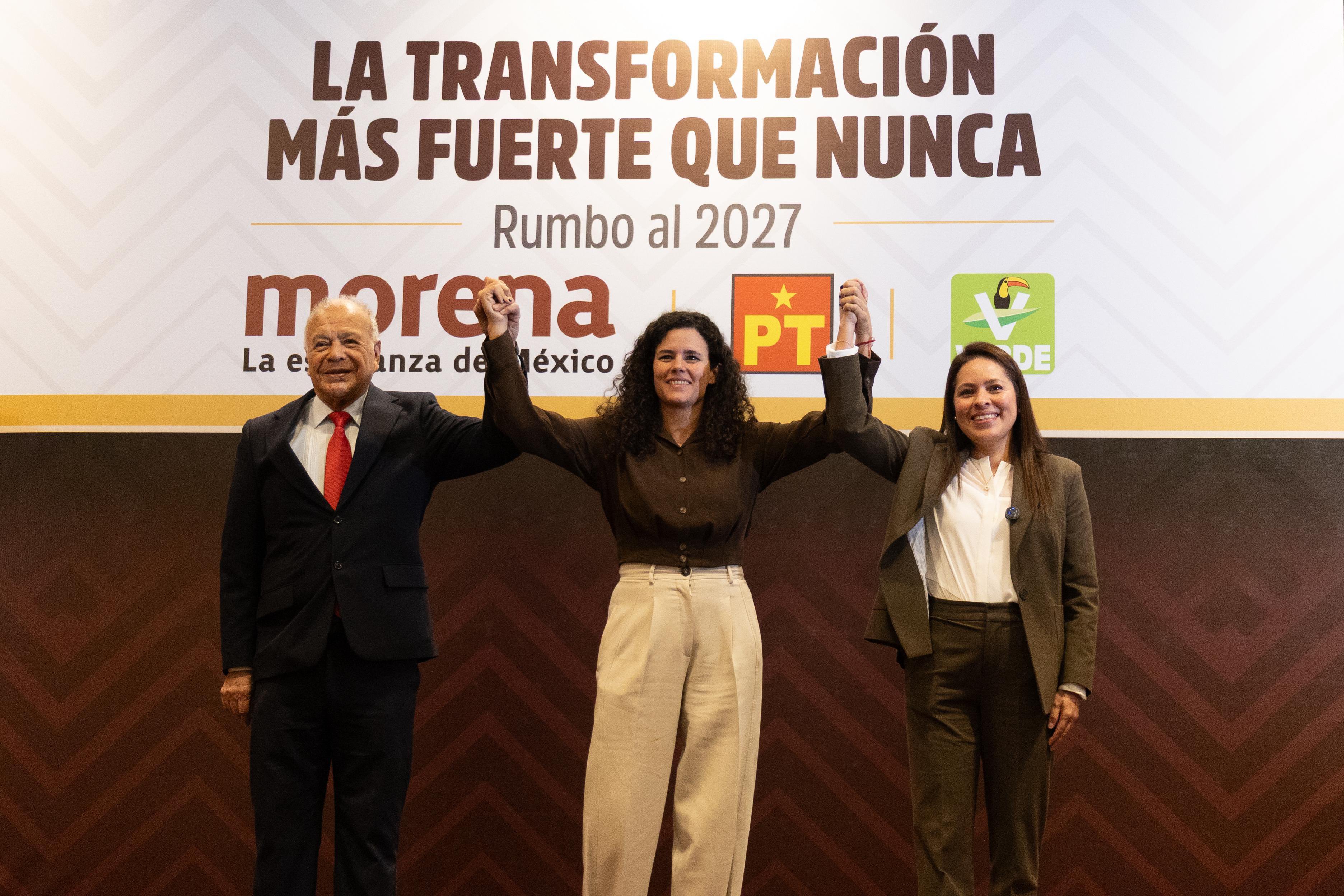 Morena, PVEM y PT ratifican alianza rumbo a las elecciones de 2027