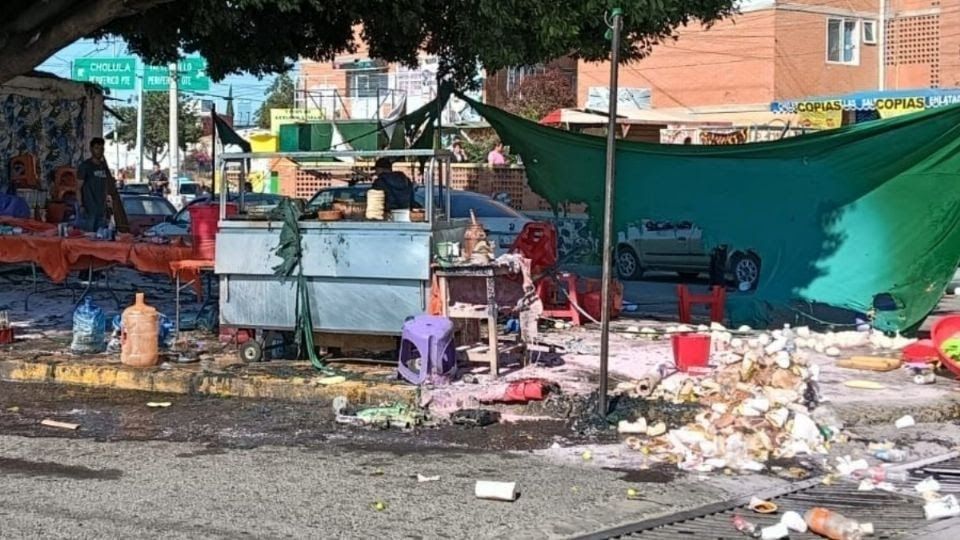 Tras explosión en Agua Santa, Ayuntamiento de Puebla revisará puestos callejeros