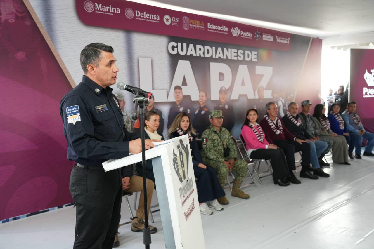 Gobierno de Puebla Capital impulsa la prevención del delito con “Guardianes de la Paz” en San Miguel Canoa