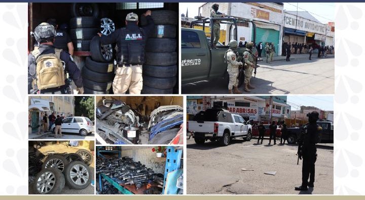 Nuevo golpe a la 46 Poniente: Fiscalía asegura inmuebles y vehículos robados