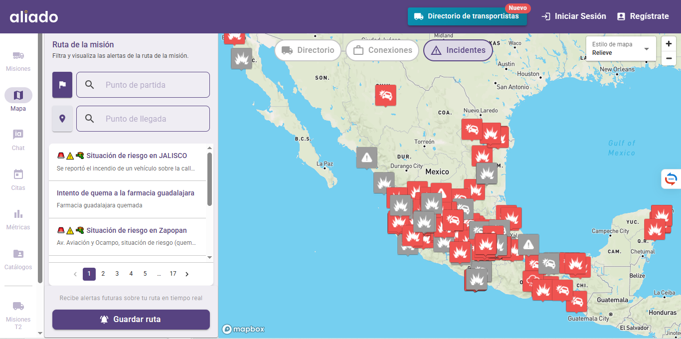Monitoreo en tiempo real: Así funciona el mapa para detectar narcobloqueos tras la muerte de “El Mencho”