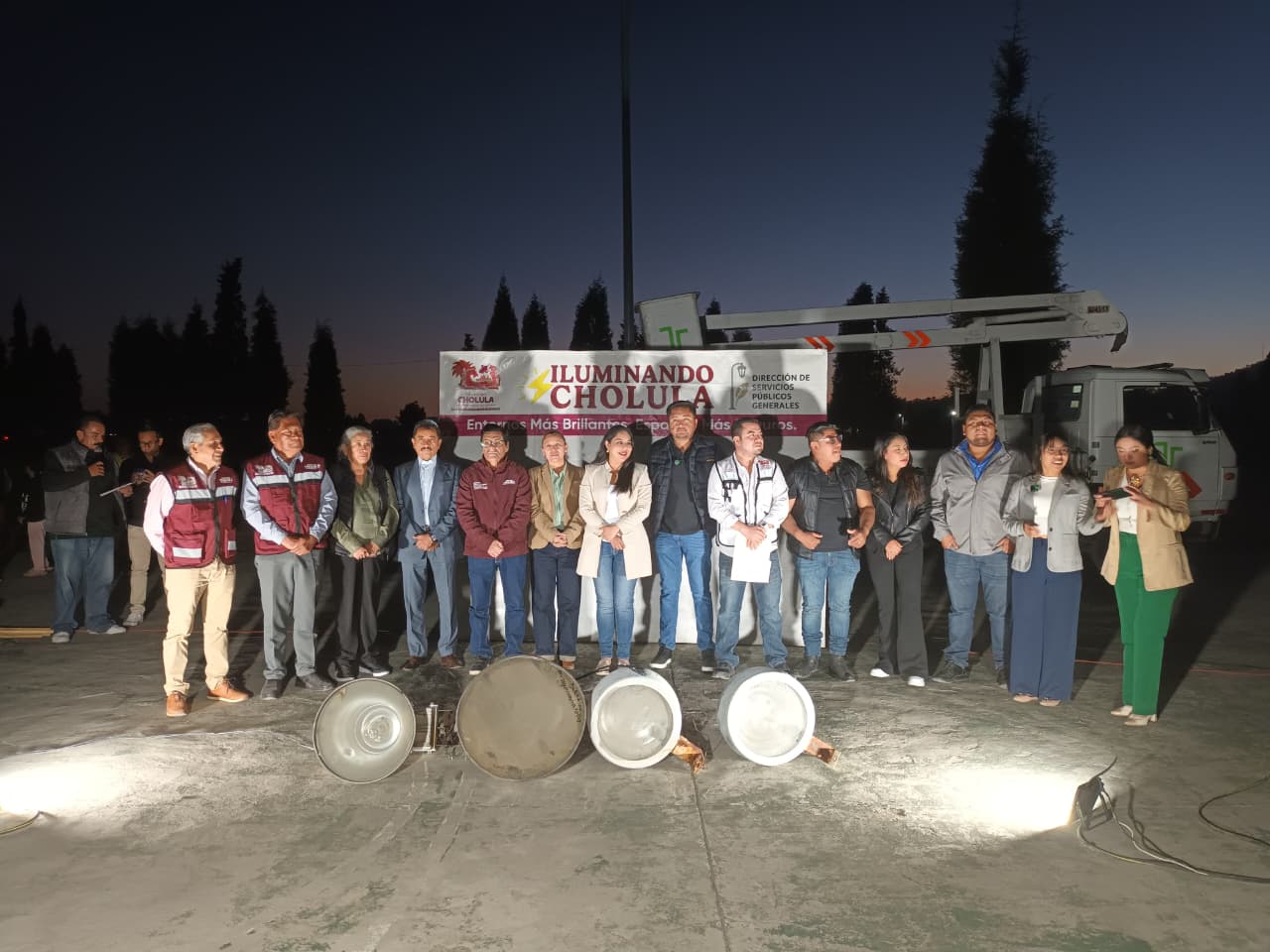 Modernizan alumbrado de la Unidad Deportiva de San Diego Cuachayotla en San Pedro Cholula