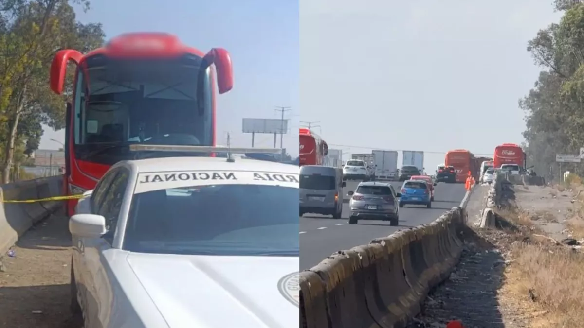 Muere mujer adulta mayor dentro de autobús en la autopista México-Puebla, a la altura de Cuautlancingo