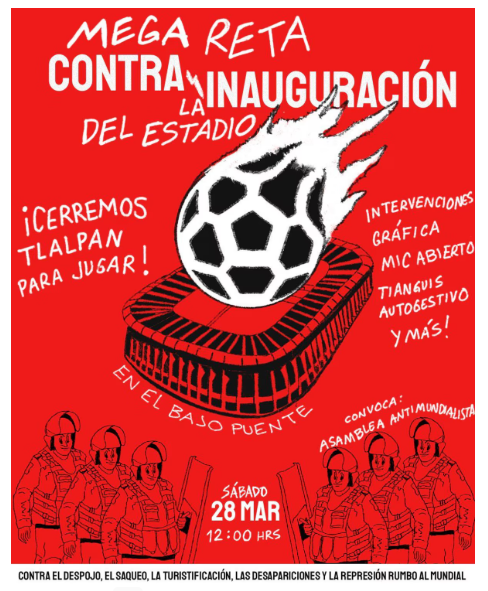 Convocan a bloquear Calzada de Tlalpan previo al México vs Portugal; esto se sabe de la protesta