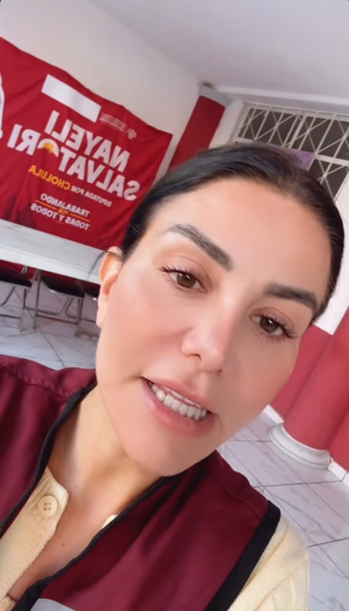 Acusan a Nayeli Salvatori de usar vacunación del IMSS para promoción; ella afirma que fue invitada