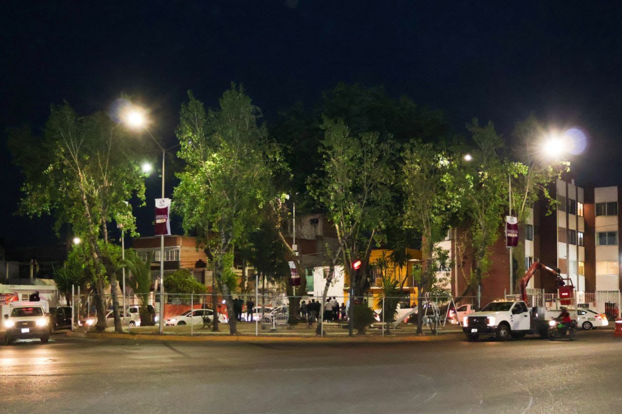 Ayuntamiento de Puebla moderniza 851 luminarias en Rancho Colorado y La Antigua Cementera