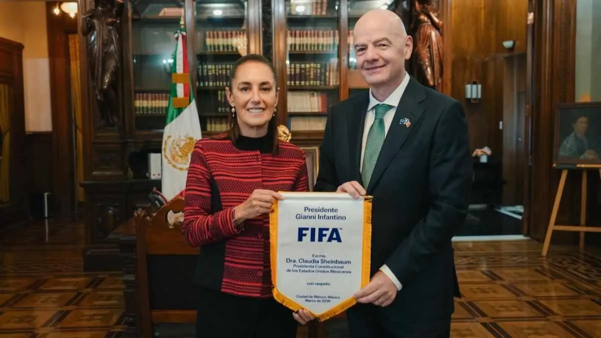 Sheinbaum e Infantino afinan detalles del Mundial 2026 en reunión