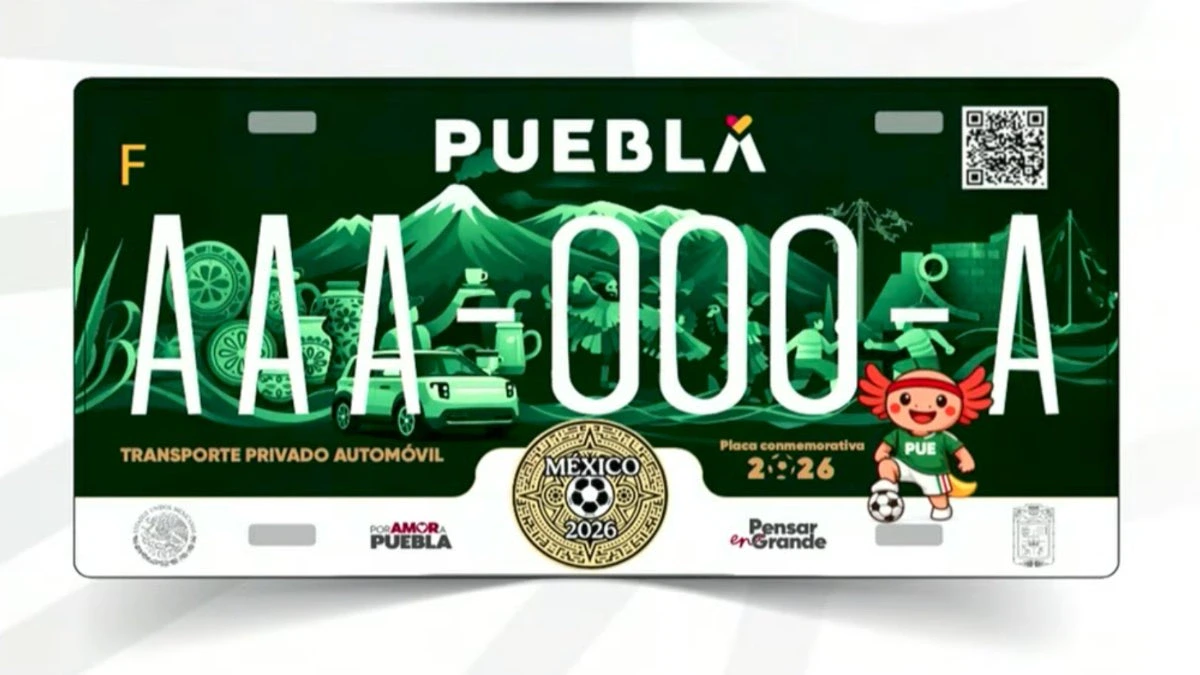 Puebla lanza placas conmemorativas del Mundial 2026: costos y detalles del trámite