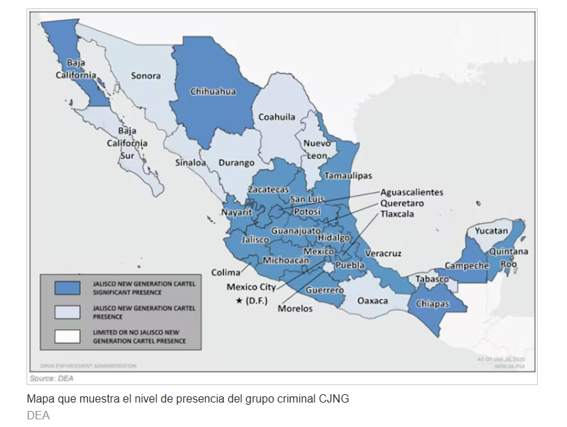 Puebla, el corredor estratégico del CJNG: DEA advierte control territorial y rutas de tránsito