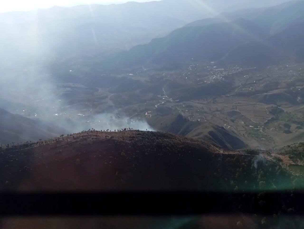 Avanza liquidación de incendio en San Andrés Yahuitlalpan; operan más de 280 brigadistas