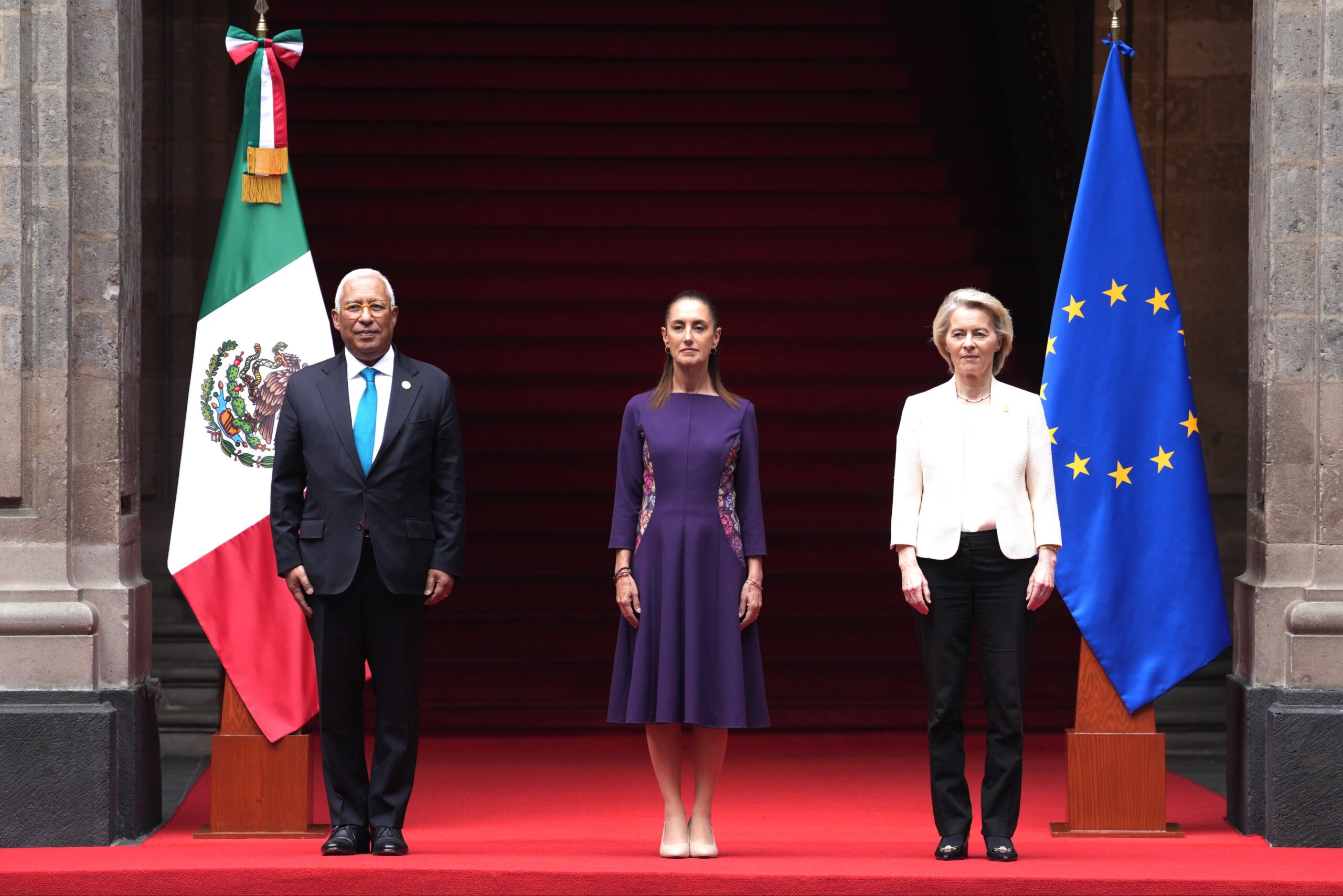 Sheinbaum y Unión Europea firman acuerdo comercial; eliminan aranceles agrícolas a México HI8OpR2WkAAbiWX
