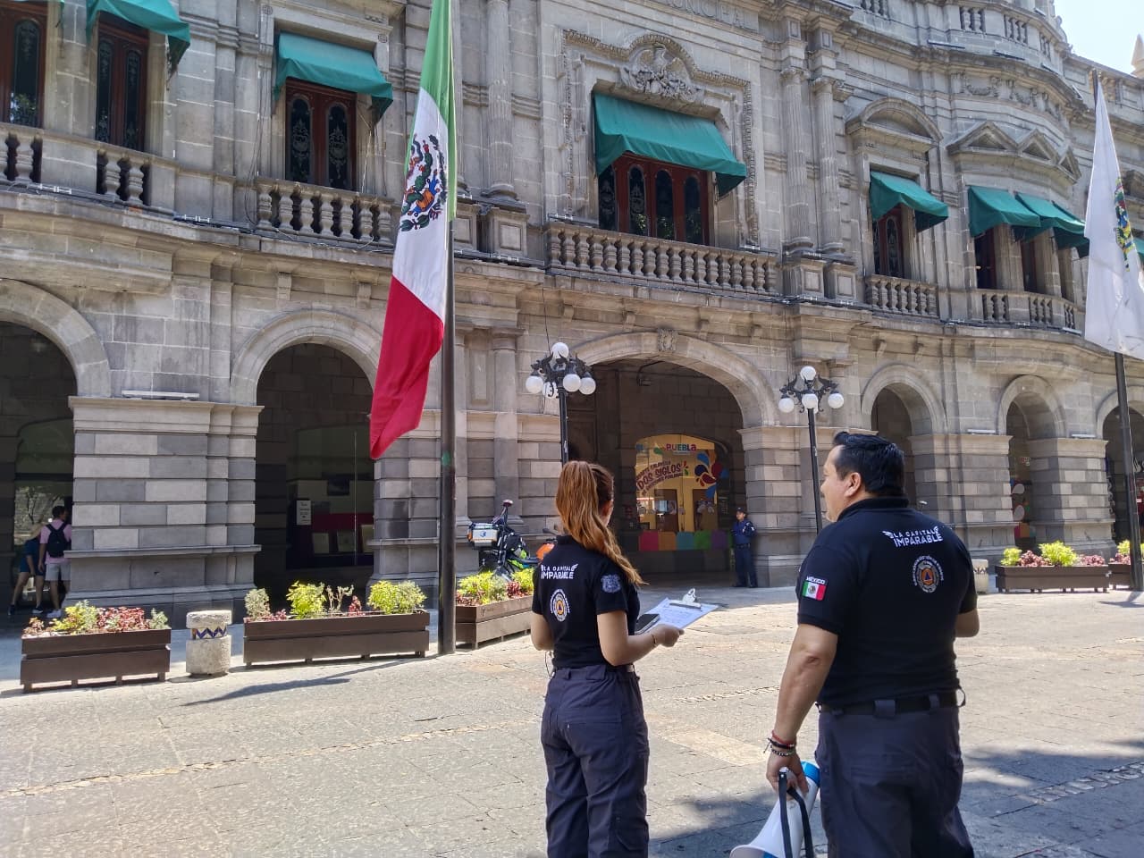 Gobierno de Pepe Chedraui encabeza simulacro nacional en el Centro Histórico de Puebla