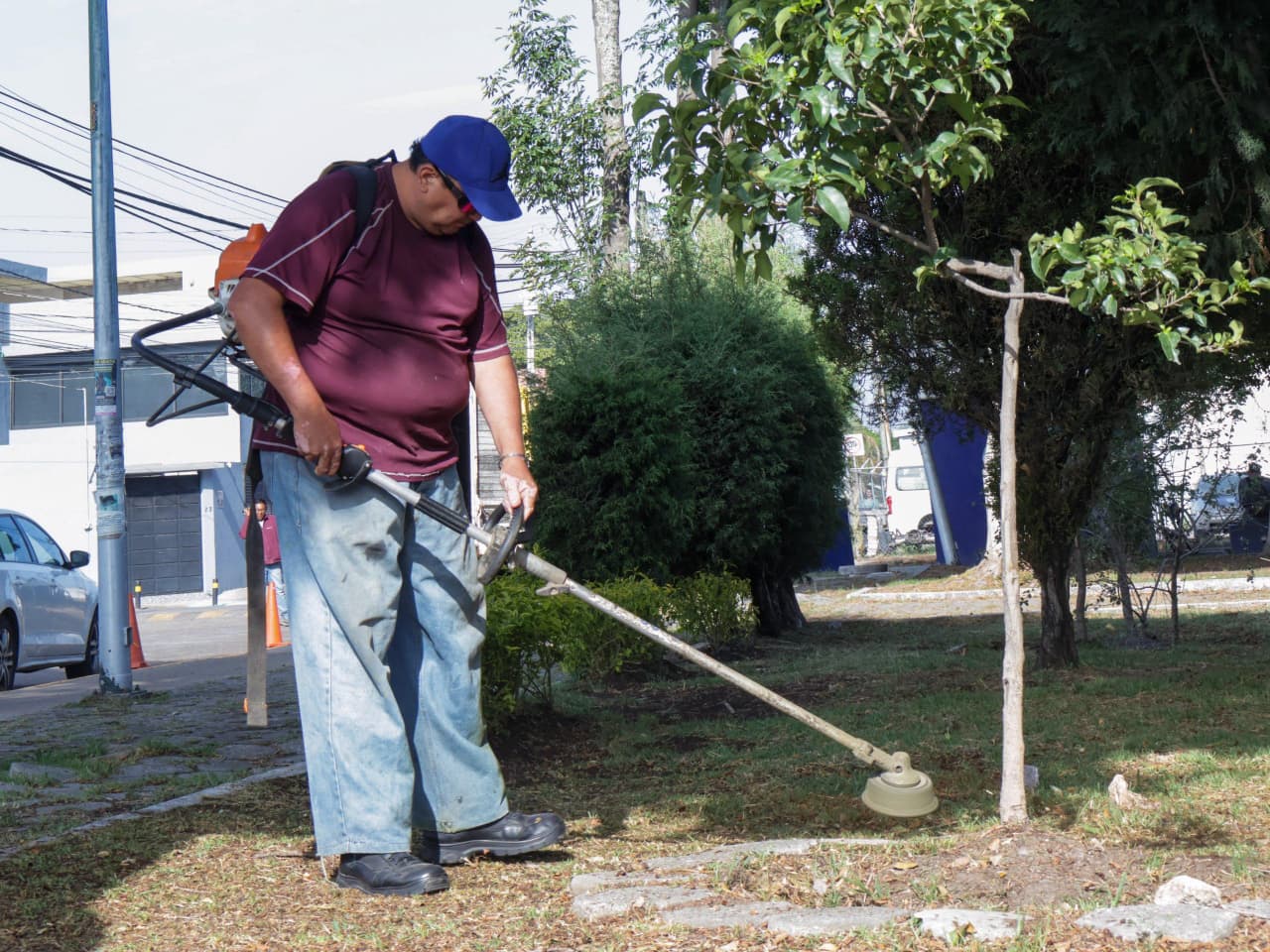 Pepe Chedraui refuerza mantenimiento de parques y áreas verdes en Puebla capital