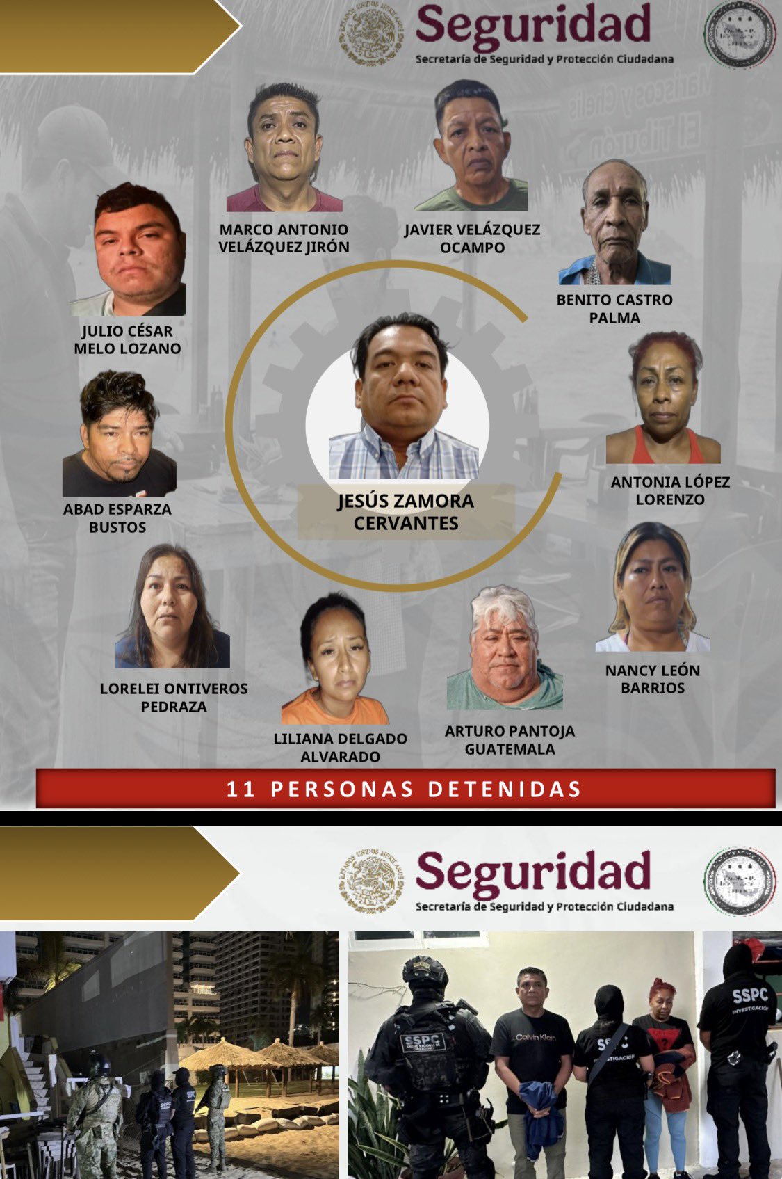 Detienen a asesor de la alcaldesa de Acapulco en operativo contra presunta red de extorsión en playas